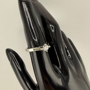 Solitaire CZ .925 Ring Size 8-1/2 NEW
